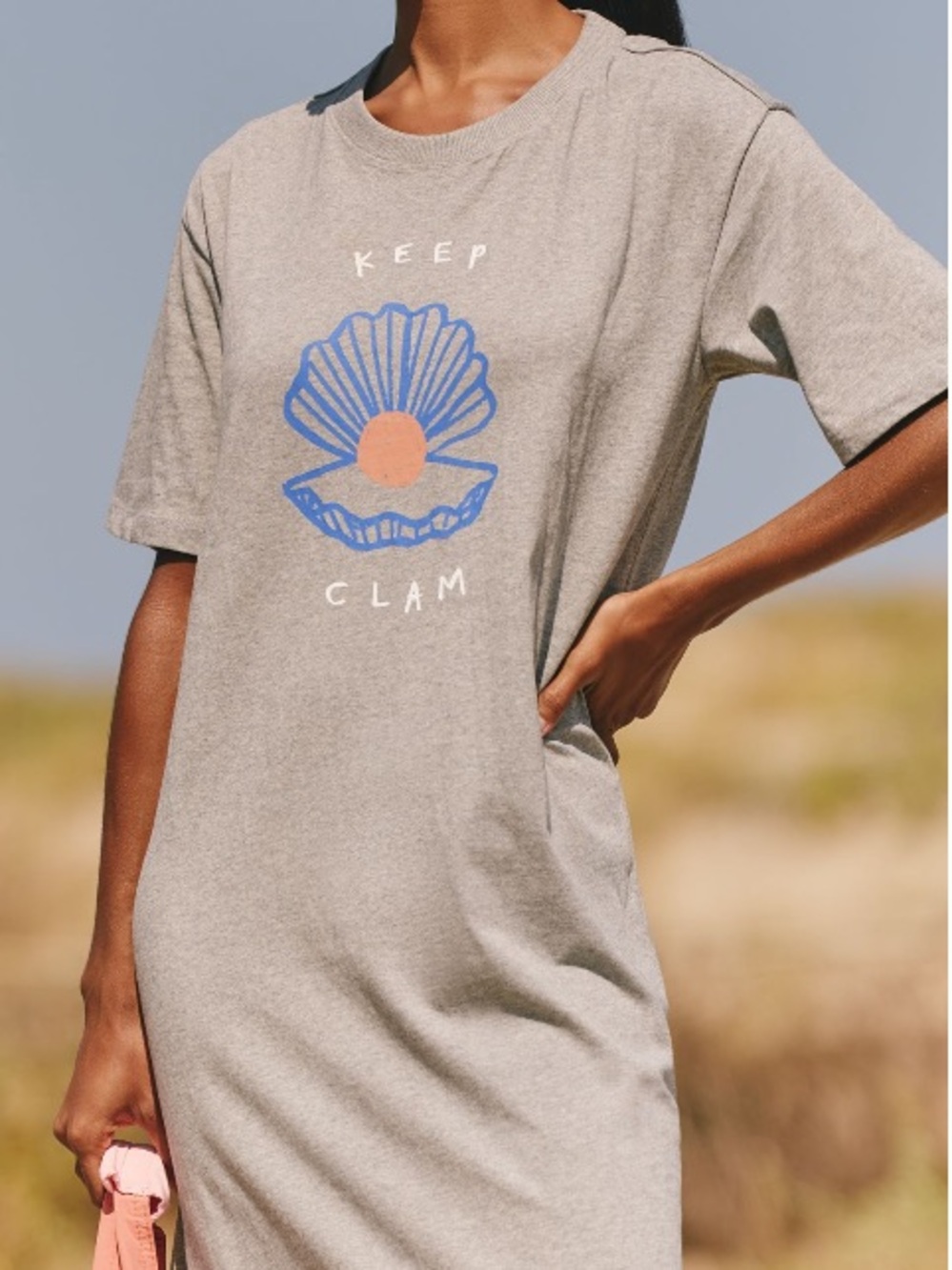 Anthropologie Jordan Nickson x Celandine Tee-Shirt Graphic MIdi Dress - Picture 3 of 8